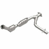 MagnaFlow direct-fit catalytic converter fits 2003-2004 Ford Expedition 4.6L and 2003-2004 Exped 4.6L passenger side 4.6L passenger side stainless steel CARB compliant OBDII 49607