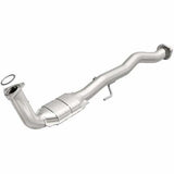 MagnaFlow direct-fit catalytic converter fits 2007-2008 Chevrolet Suburban 2500 6.0L and 2007-2008 GMC Yukon XL 2500 6.0L passenger side stainless steel CARB compliant OBDII 49641