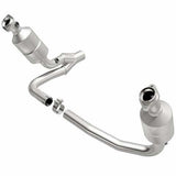 MagnaFlow direct-fit catalytic converter fits 04 Dakota 3.7/4.7 2WD 3.7 inch inlet 4.7 inch outlet stainless steel CARB compliant 49657