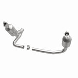 MagnaFlow direct-fit catalytic converter fits 04 Dakota 3.7/4.7 2WD 3.7 inch inlet 4.7 inch outlet stainless steel CARB compliant 49657