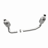 MagnaFlow direct-fit catalytic converter fits 04 Dakota 3.7/4.7 2WD 3.7 inch inlet 4.7 inch outlet stainless steel CARB compliant 49657