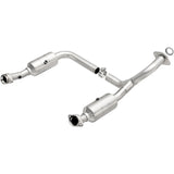 MagnaFlow direct-fit catalytic converter fits 2006-2010 Ford Explorer, 2007-2010 Ford Explorer Sport Trac, and additional vehicles and 2006-2009 Expl/Mtnr 4.6L stainless steel CARB