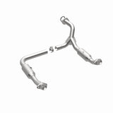 MagnaFlow direct-fit catalytic converter fits 2006-2010 Ford Explorer, 2007-2010 Ford Explorer Sport Trac, and additional vehicles and 2006-2009 Expl/Mtnr 4.6L stainless steel CARB