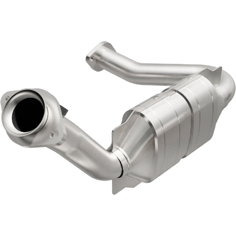 MagnaFlow direct-fit catalytic converter fits 2007-2011 Ford Ranger 4.0L and 2007-2010 Mazda B4000 4.0L driver side 4 inch inlet/outlet stainless steel CARB compliant OBDII 49677