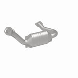 MagnaFlow direct-fit catalytic converter fits 2007-2011 Ford Ranger 4.0L and 2007-2010 Mazda B4000 4.0L driver side 4 inch inlet/outlet stainless steel CARB compliant OBDII 49677