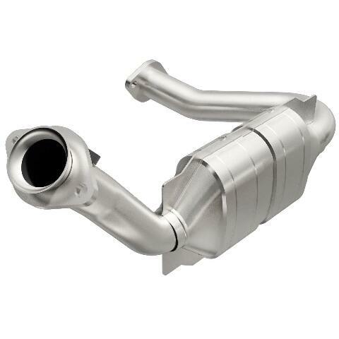 MagnaFlow direct-fit catalytic converter fits 2007-2011 Ford Ranger 4.0L and 2007-2010 Mazda B4000 4.0L driver side 4 inch inlet/outlet stainless steel CARB compliant OBDII 49677
