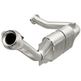 MagnaFlow direct-fit catalytic converter fits 2007-2011 Ford Ranger 4.0L and 2007-2010 Mazda B4000 4.0L driver side 4 inch inlet/outlet stainless steel CARB compliant OBDII 49677