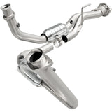 MagnaFlow direct-fit catalytic converter for 2005-2006 Jeep Cherokee 3.7 inch inlet/outlet stainless steel CARB compliant 49687