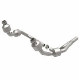 MagnaFlow direct-fit catalytic converter for 2007-2009 Jeep Wrangler 3.8 inch inlet/outlet stainless steel CARB compliant 49689