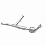 MagnaFlow direct-fit catalytic converter fits 2004-2008 Ford F-150 5.4L and 2006-2008 Lincoln Mark LT 5.4L passenger side stainless steel CARB compliant OBDII 49706