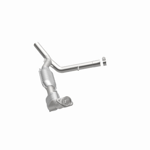MagnaFlow direct-fit catalytic converter fits 2004-2008 Ford F-150 5.4L and 2006-2008 Lincoln Mark LT 5.4L passenger side stainless steel CARB compliant OBDII 49706