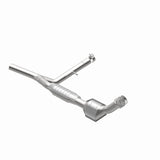 MagnaFlow direct-fit catalytic converter fits 2004-2008 Ford F-150 5.4L and 2006-2008 Lincoln Mark LT 5.4L passenger side stainless steel CARB compliant OBDII 49706