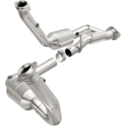 MagnaFlow direct-fit catalytic converter for 2005-2010 Jeep Grand Cherokee stainless steel CARB compliant OBDII 49709