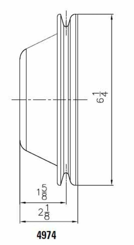 Mr. Gasket Water Pump Pulley - Chrome - Single Groove - 4974