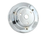 Mr. Gasket Crankshaft Pulley - Chrome - Triple Groove - 4978