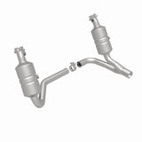 MagnaFlow direct-fit catalytic converter fits 2007-2009 Dodge Dakota and Mitsubishi Raider. Hardware is included to eliminate the hassle of working with corroded factory parts. Not