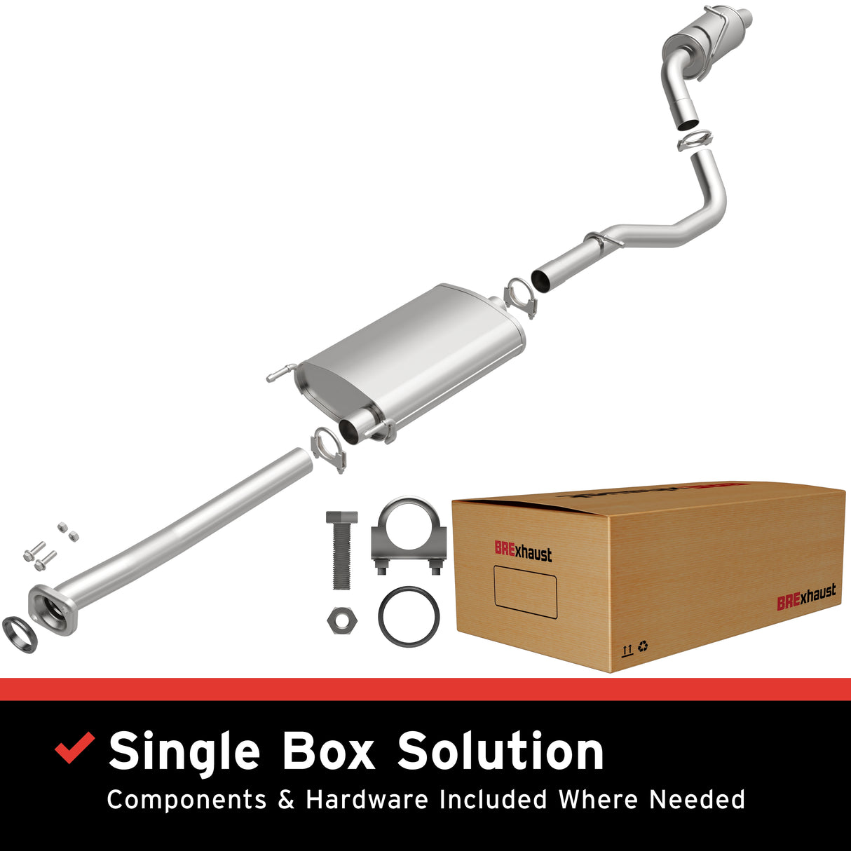Fits 2010-2015 Lexus RX350 3.5L Direct-Fit Replacement Exhaust System aluminized steel
