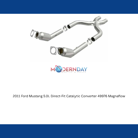 MagnaFlow direct-fit catalytic converter for 2011-2014 Ford Mustang 5.0L stainless steel CARB compliant 49976