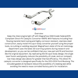 MagnaFlow direct-fit catalytic converter for 2011-2014 Ford Mustang 5.0L stainless steel CARB compliant 49976