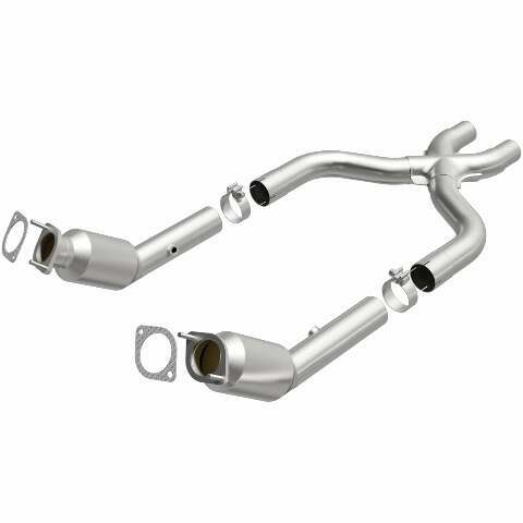 MagnaFlow direct-fit catalytic converter for 2011-2014 Ford Mustang 5.0L stainless steel CARB compliant 49976