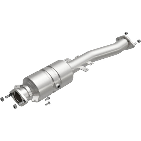 MagnaFlow direct-fit catalytic converter fits 09- Mitsu Lancer Ralli 2.0T stainless steel CARB compliant OBDII 49987