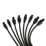 Spark Plug Wire Set Universal 8mm Silicone Spiro Pro 180? 350 ohm/ft Black 73065