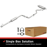 Fits 2012-2018 Ford Focus 2.0L Direct-Fit Replacement Exhaust System aluminized steel
