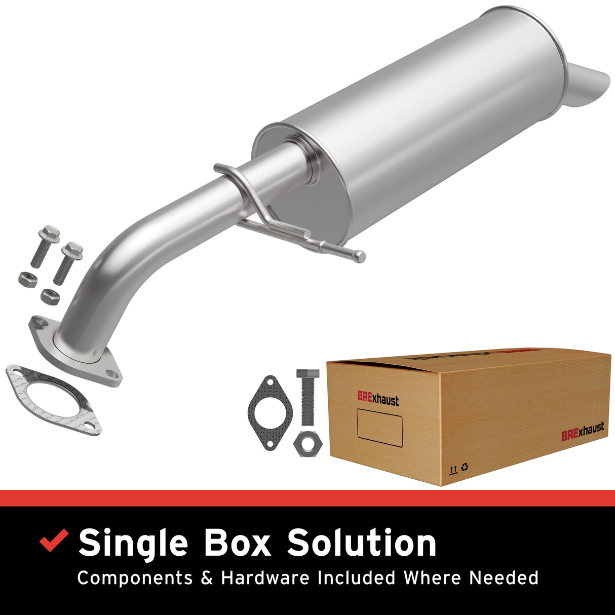Fits Direct-Fit Replacement Exhaust System 106-0977 aluminized steel