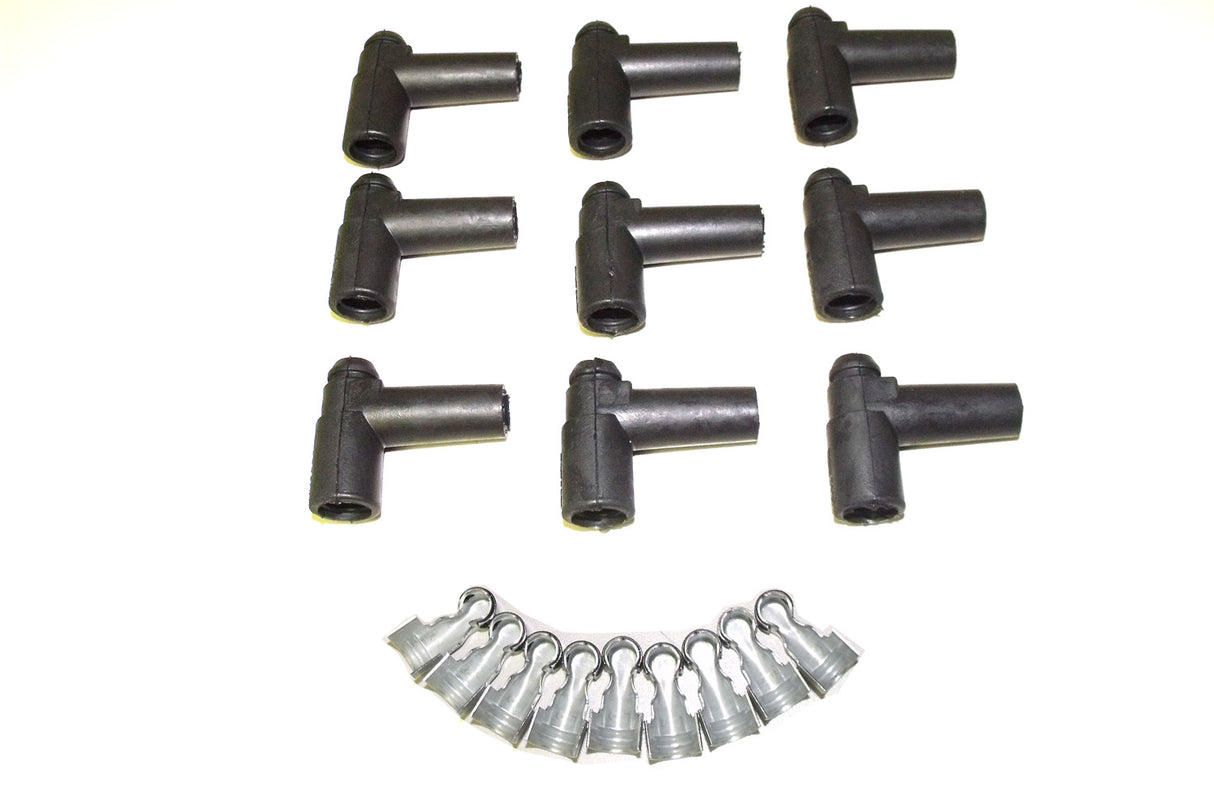 Spark Plug Wire Connector 7 - 10.4mm 90? 9 Black 46055