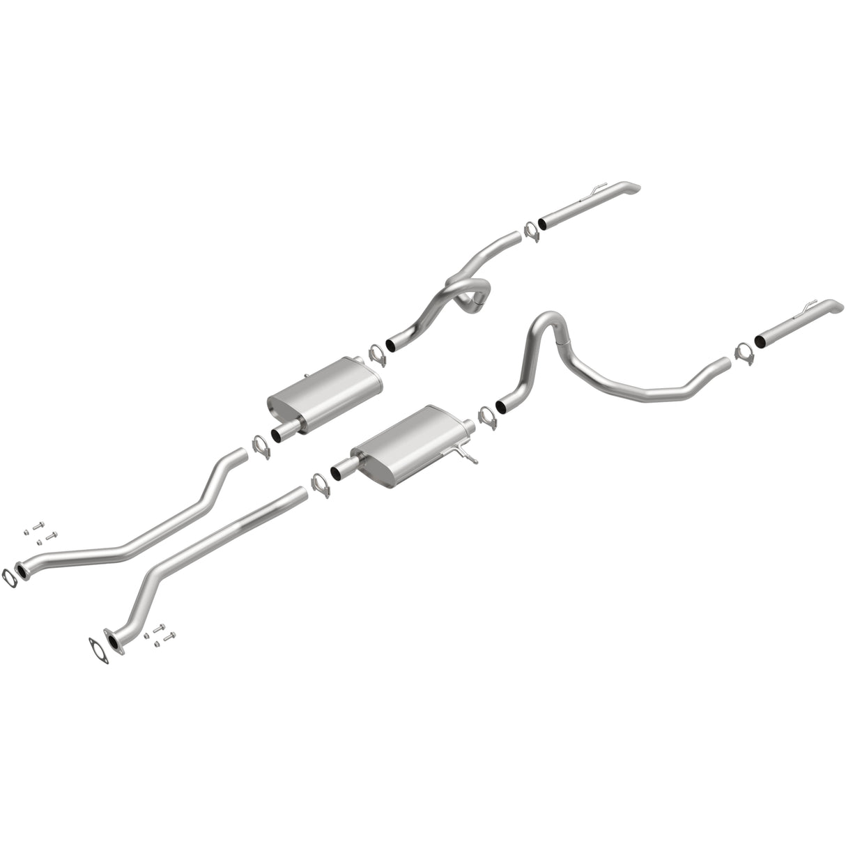 2003-2011 Ford Crown Victoria Direct-Fit Replacement Exhaust System 106-0618 aluminized steel
