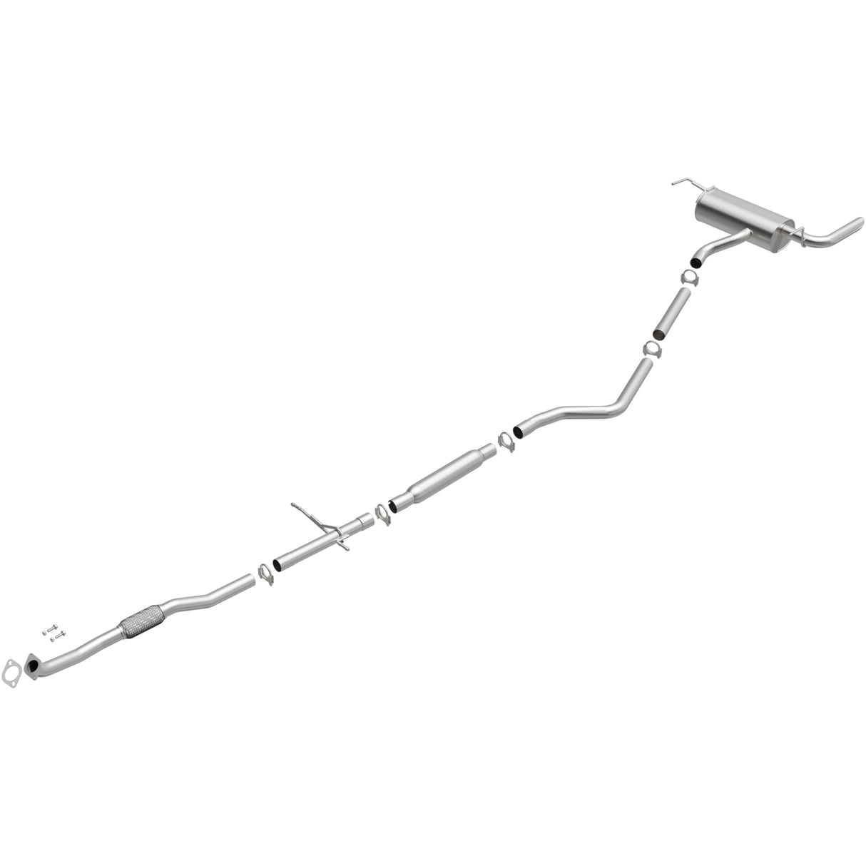 2014-2018 Jeep Cherokee Direct-Fit Replacement Exhaust System 106-0781 aluminized steel