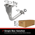 1994-1997 Honda Accord Direct-Fit Front Pipe Kit 107-0049 stainless steel