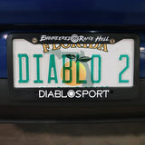 Diablo Sport License Plate Frame Durable plastic license plate frame black