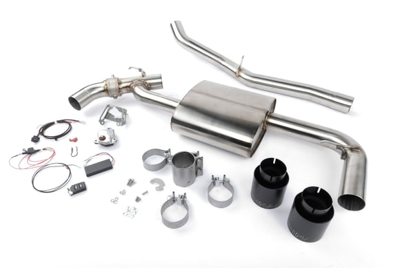 Valved Axle-Back Exhaust for 2017-2024 MINI C'man S ALL4 D660-0084-BLK BMW performance black stainless steel