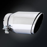5 x 6.5 x 12 Polished Twin Slash Universal Exhaust Tip 26916