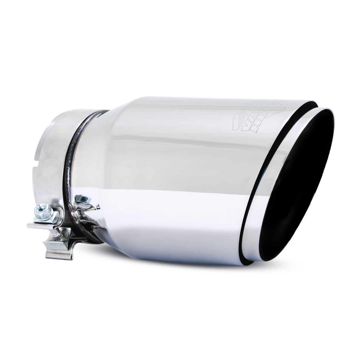 5 x 6.5 x 12 Polished Twin Slash Universal Exhaust Tip 26916