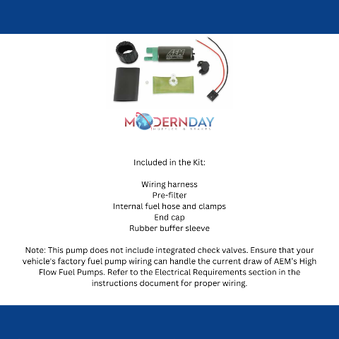 AEM fuel pump kit single barb 400