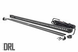 50 Inch Black Series LED Light Bar; Single Row; Cool White DRL 70750BLDRL