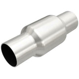 MagnaFlow universal catalytic converter 2.25 inch inlet/outlet stainless steel Federal EPA compliant OBDII 50005