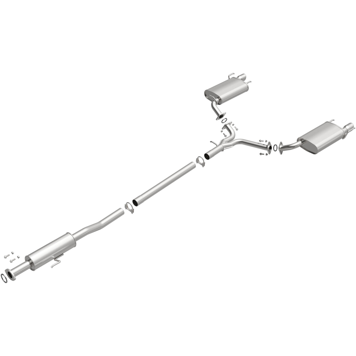 2007-2012 Lexus ES350 Direct-Fit Replacement Exhaust System 106-0557 steel