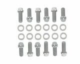 Mr. Gasket intake manifold bolt set chrome 12 point Chevy 5003