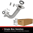 1998-2003 Chevy Tracker Direct-Fit Front Pipe Kit 107-0151 steel