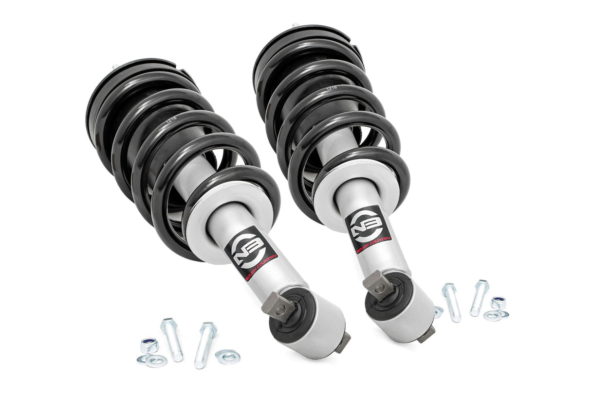 Fits Chevy/GMC 1500 2WD/4WD (14-18 & Classic) Loaded Strut Pair; Stock; 501096