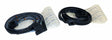 Door Weatherstrip Kit for 1997-2006 Jeep Wrangler TJ Wrangler w/ Half Steel Doors - 5017010K black