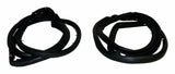 Door Weatherstrip Kit for 1997-2006 Jeep Wrangler TJ Wrangler - 5017462K steel black