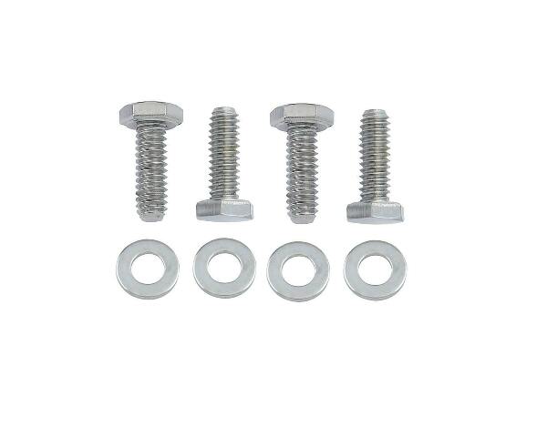 Mr. Gasket chrome valve cover bolts hex head steel 5019