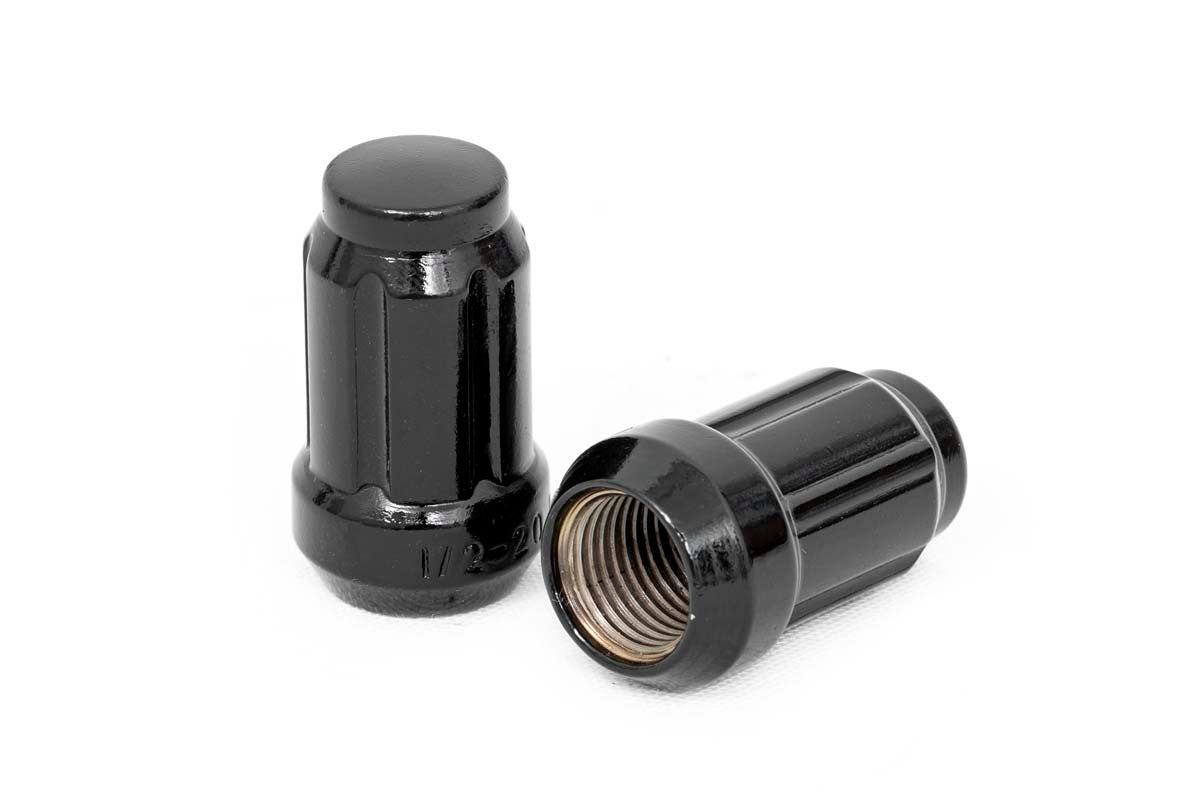 1/2 x 20 Lug Nut Set of 24; Black 502024BLK