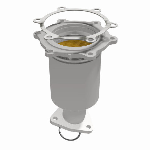 MagnaFlow direct-fit catalytic converter fits 1996-2000 Nissan Pathfinder and 1997-2000 INFINITI QX4, this and 1996-2000 Pathfinder passenger side Front passenger side stainless st
