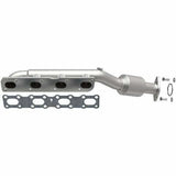 MagnaFlow direct-fit catalytic converter fits 2004-2015 Nissan Titan, 2005-2015 Nissan Armada, and more, this and 07 Titan 5.6L passenger side manif 5.6L passenger side stainless s