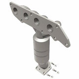 MagnaFlow direct-fit catalytic converter fits 2005-2012 Ford Escape, 2005-2011 Mercury Mariner, and more, this and 2005-2007 Escape 2.3 mani 2.3 inch inlet/outlet stainless steel F